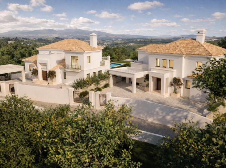Proposed homes and arrival areas - architectural rendering