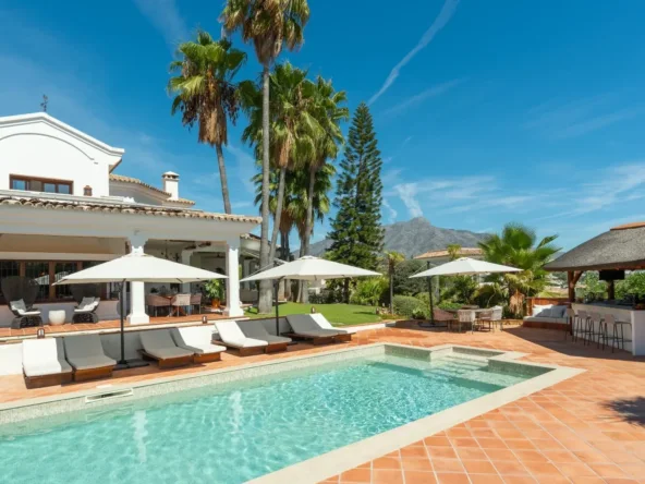 Villa and private swimming pool in La Quinta