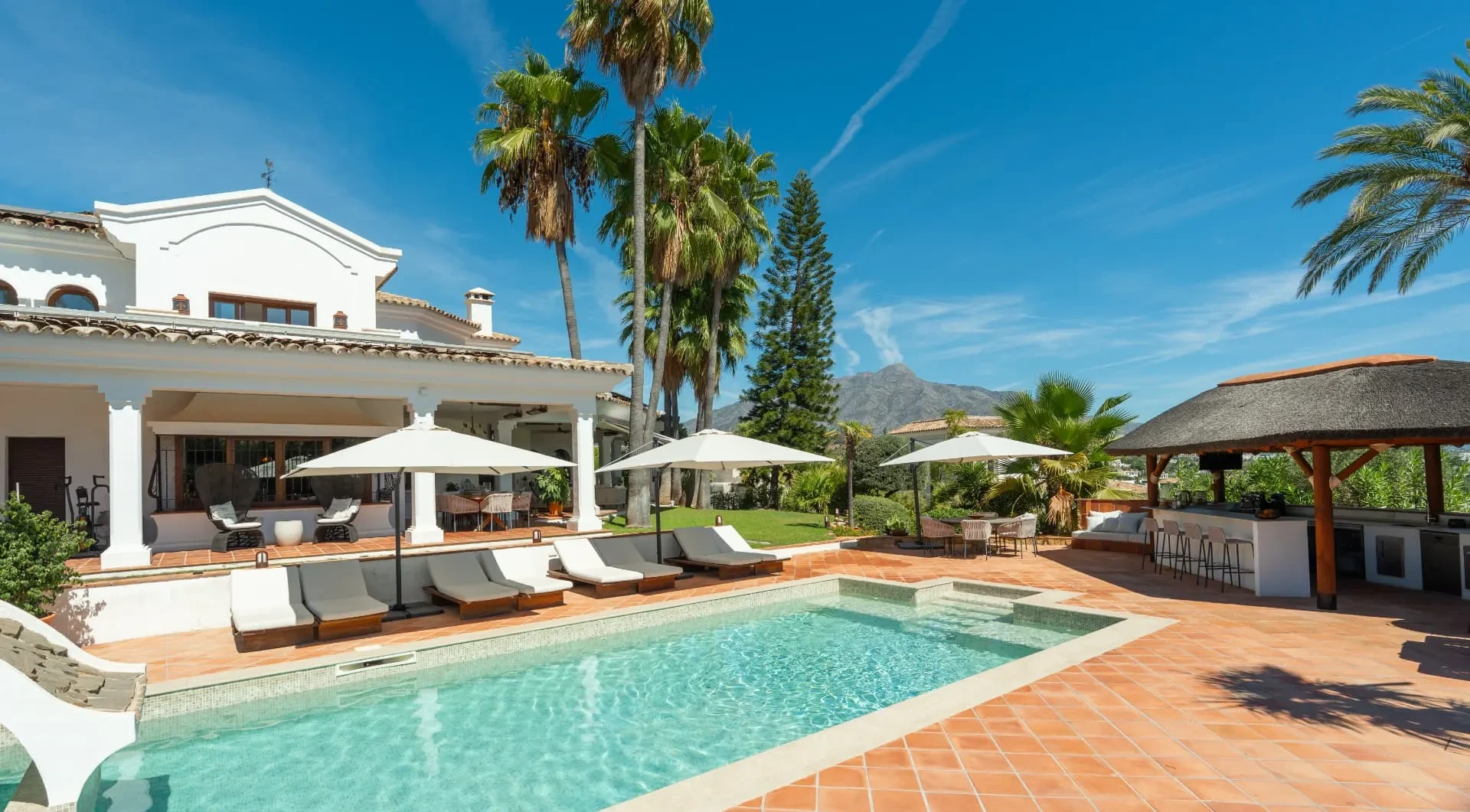 Villa and private swimming pool in La Quinta