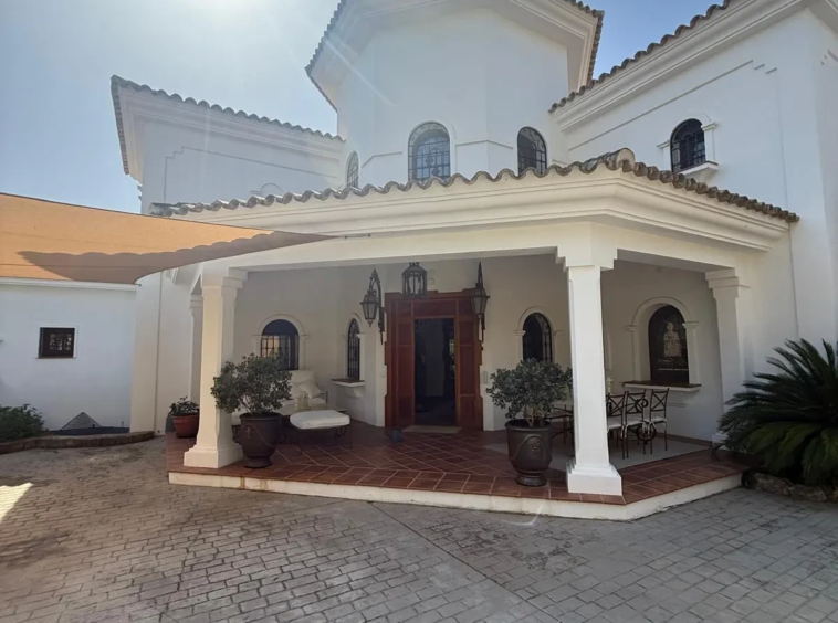 Courtyard entrance to the villa
