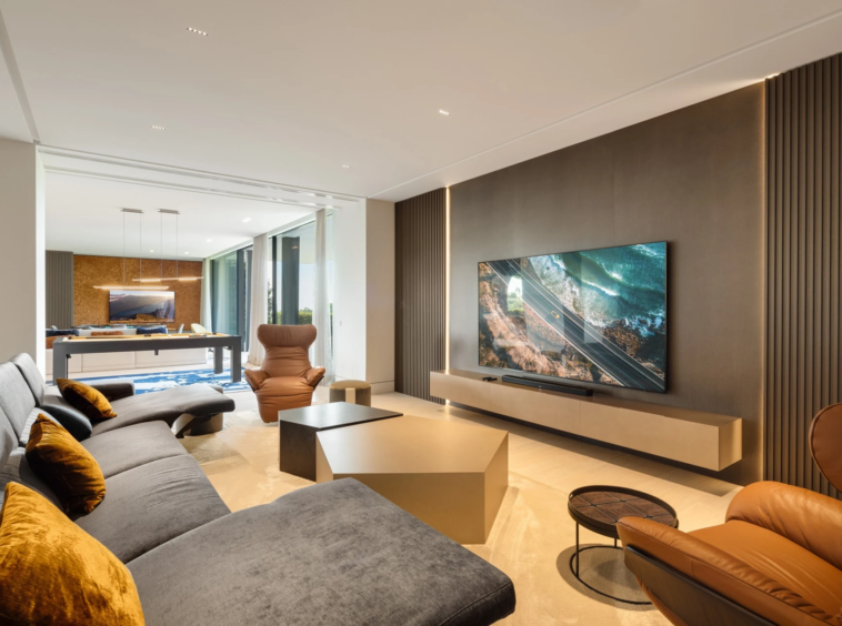 Television lounge within the entertainment area