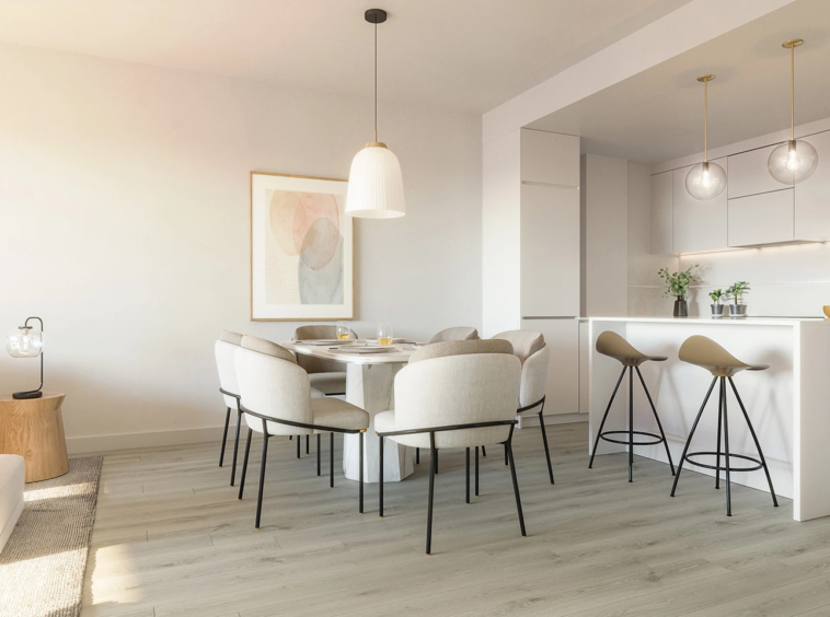 Representative fitted kitchen and dining area