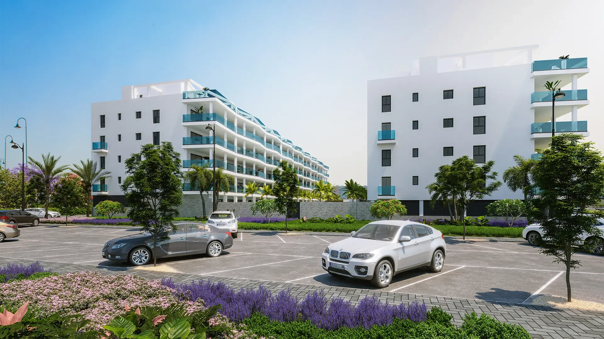 Architectural visualisation of a residential community in Mijas