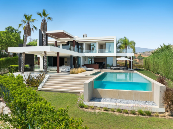 Contemporary five-bedroom villa with private pool and landscaped garden