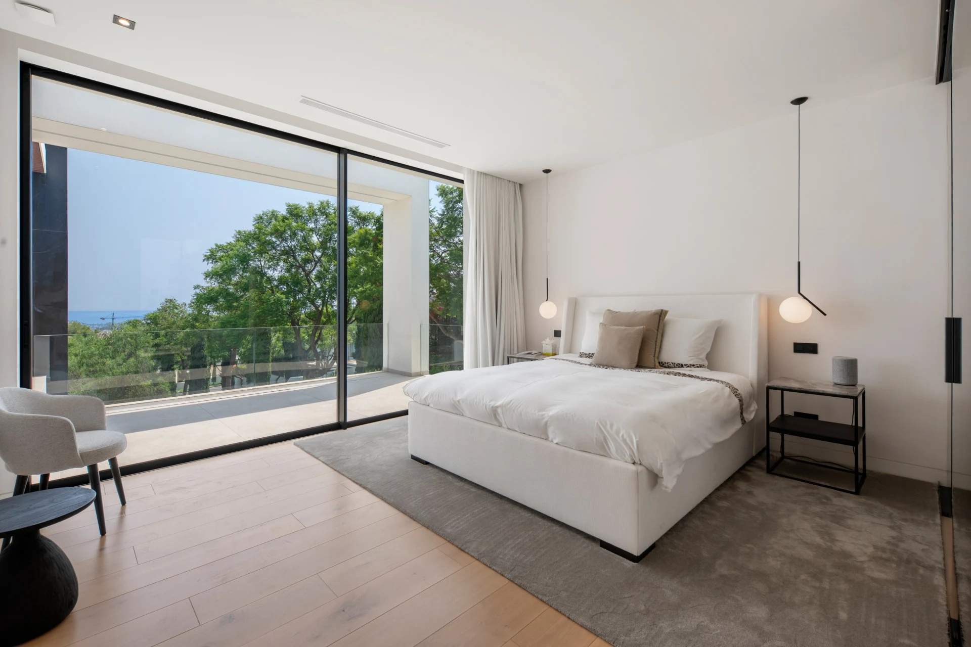 Bedroom suite opening to a private outdoor terrace