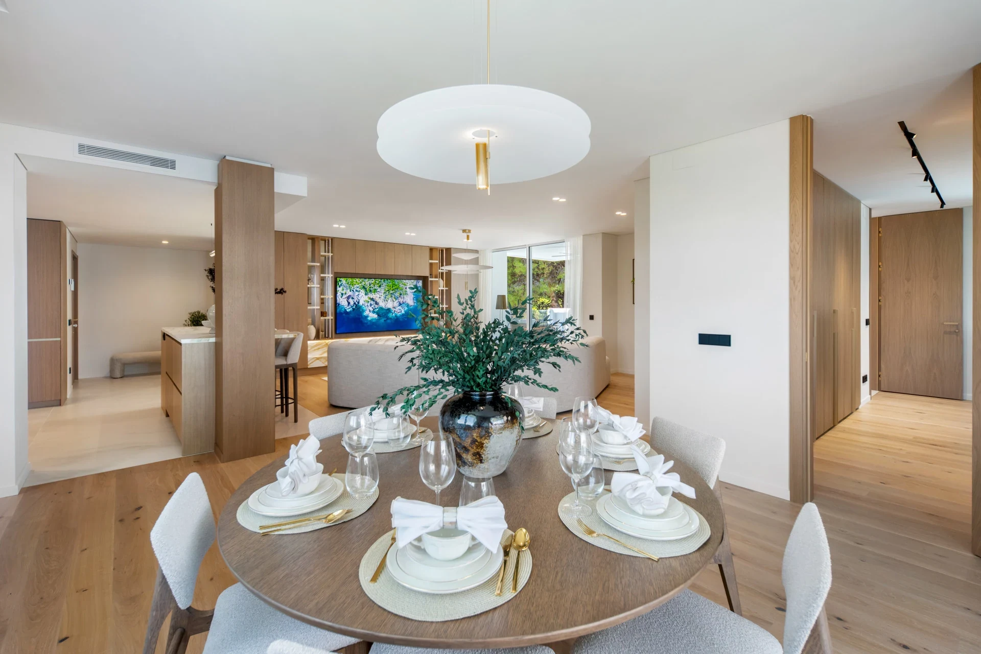 Dining area with natural light