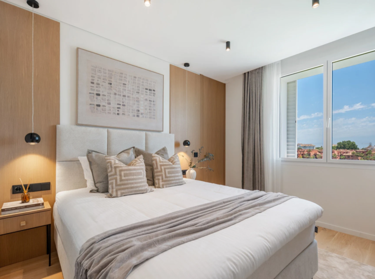 Second bedroom with fitted wardrobes