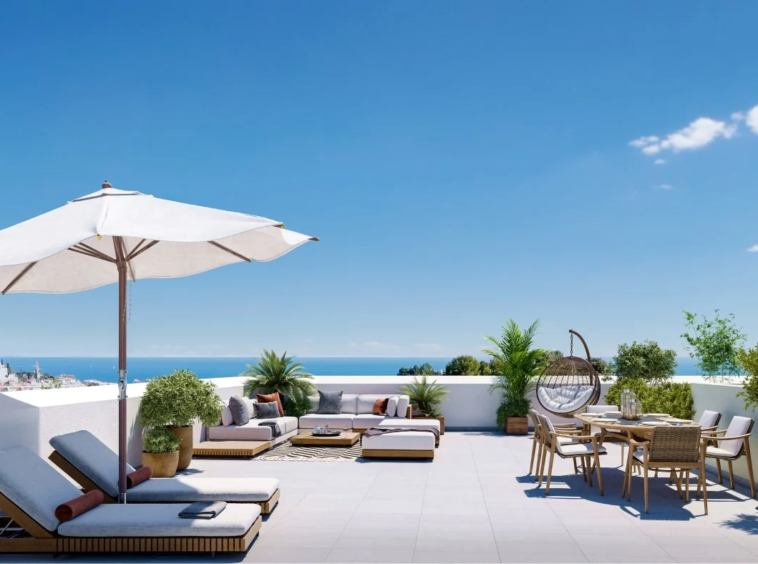 Illustrative roof terrace for a penthouse in Fuengirola