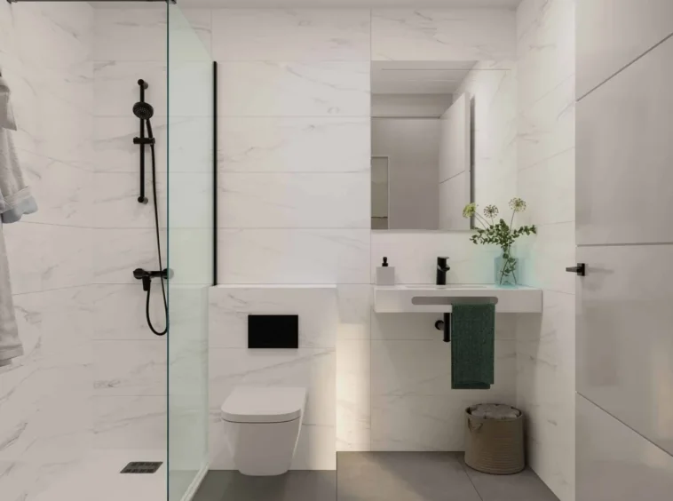 Illustrative bathroom finishes