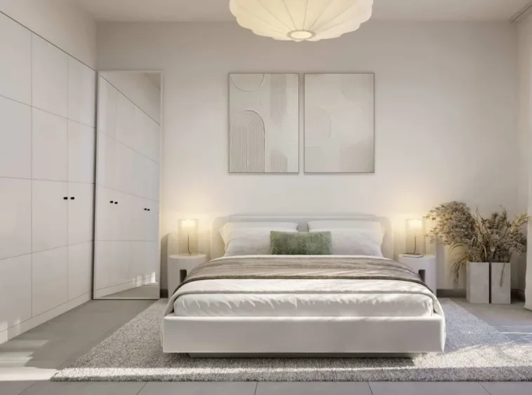 Illustrative double bedroom