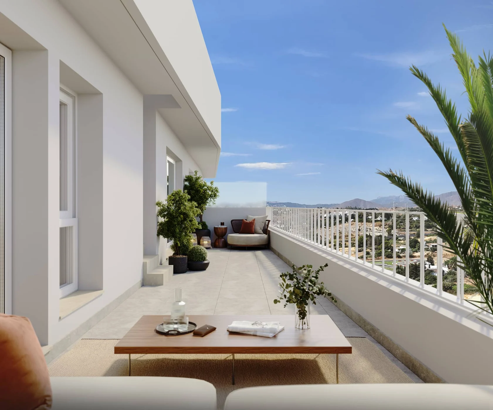Illustrative private terrace
