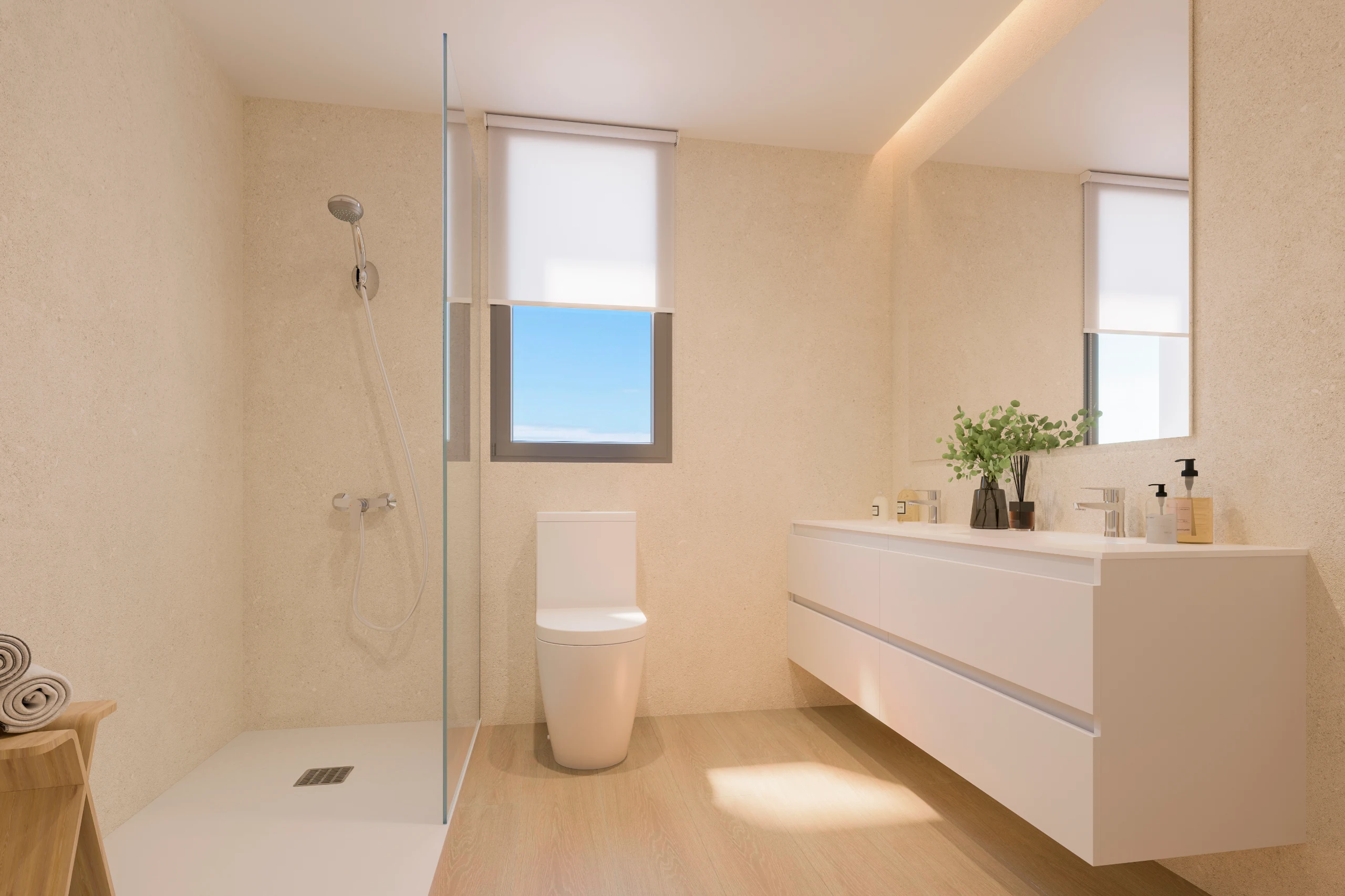 Representative visualisation of a bathroom