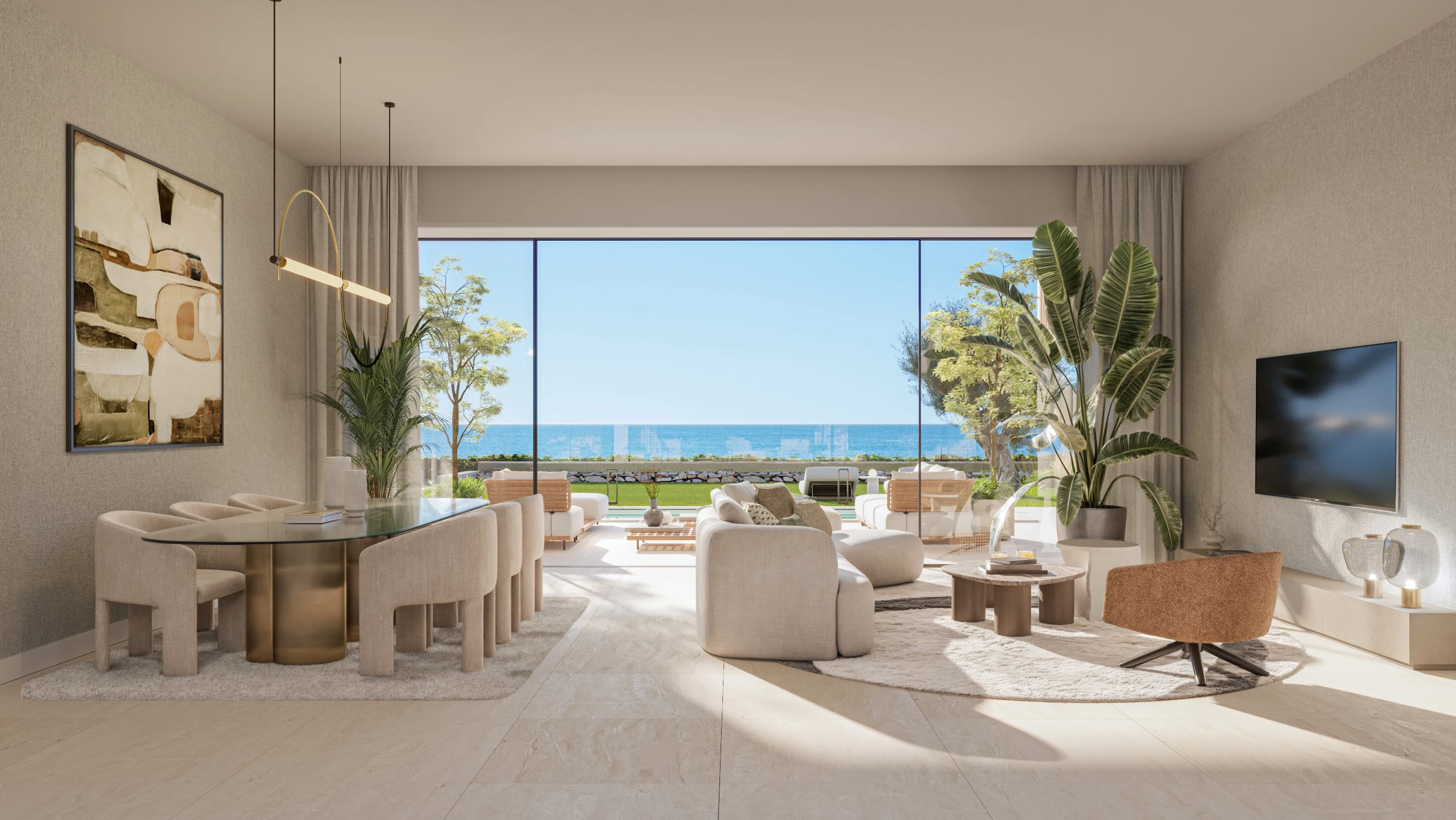 Representative apartment living room