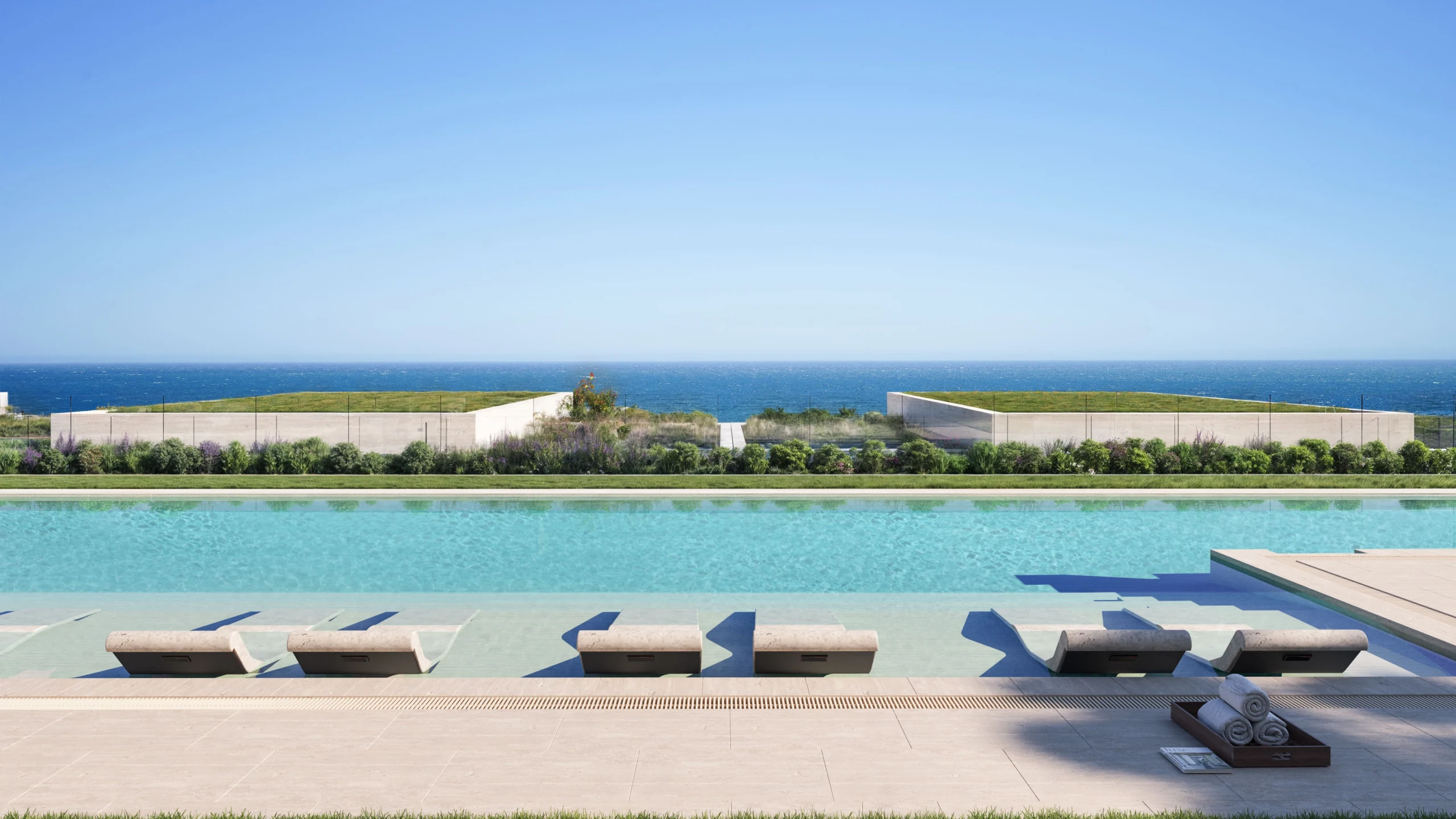 Visualisation of the shared community swimming pool