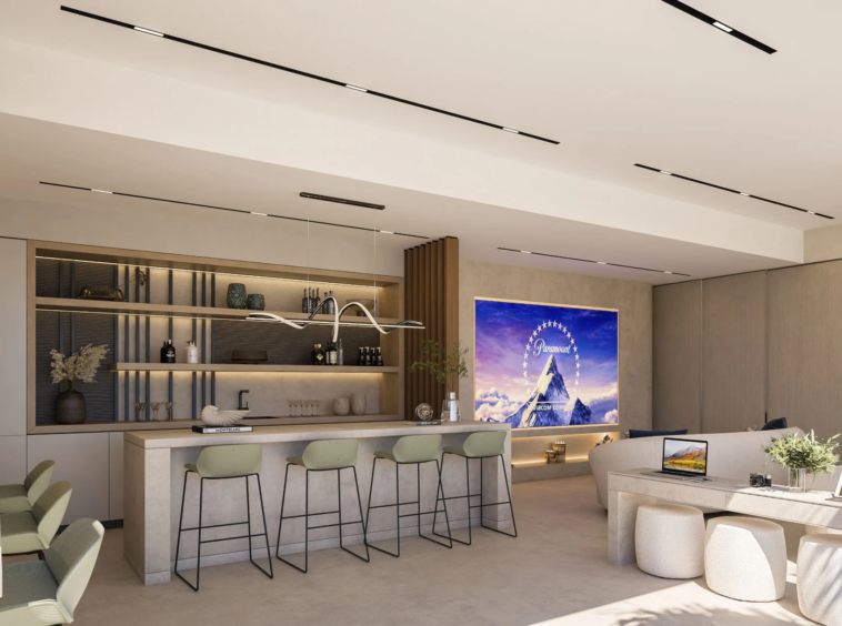 Visualisation of the shared coworking room