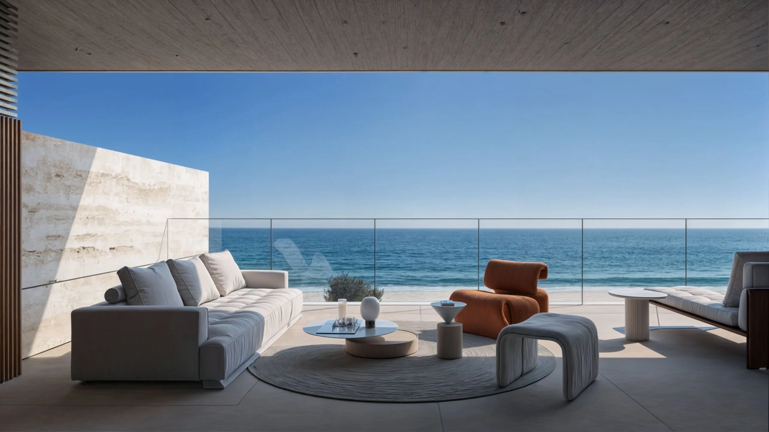 Representative penthouse terrace with sea views in Manilva