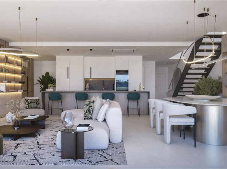 Representative villa living room