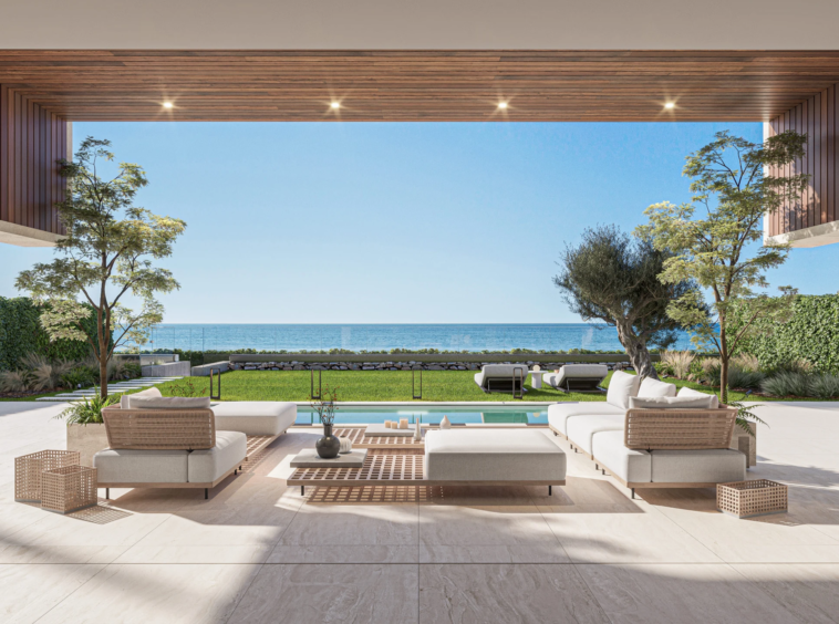 Representative villa terrace and private pool