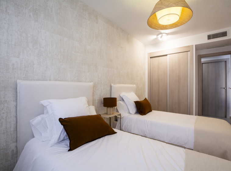 Representative furnished show-home bedroom