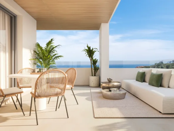 Representative visualisation of a covered terrace in Manilva