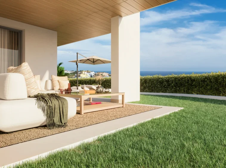 Representative visualisation of a garden terrace in Manilva