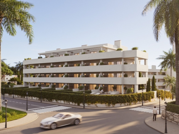Illustrative apartment exterior in Los Hidalgos, Manilva