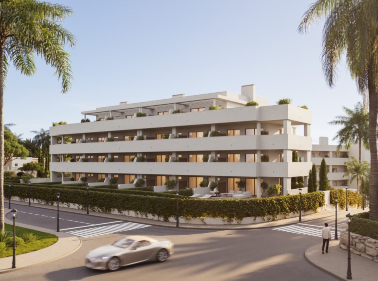 Illustrative apartment exterior in Los Hidalgos, Manilva