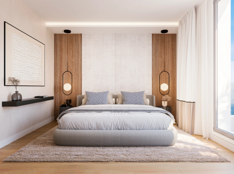 Representative visualisation of a main bedroom