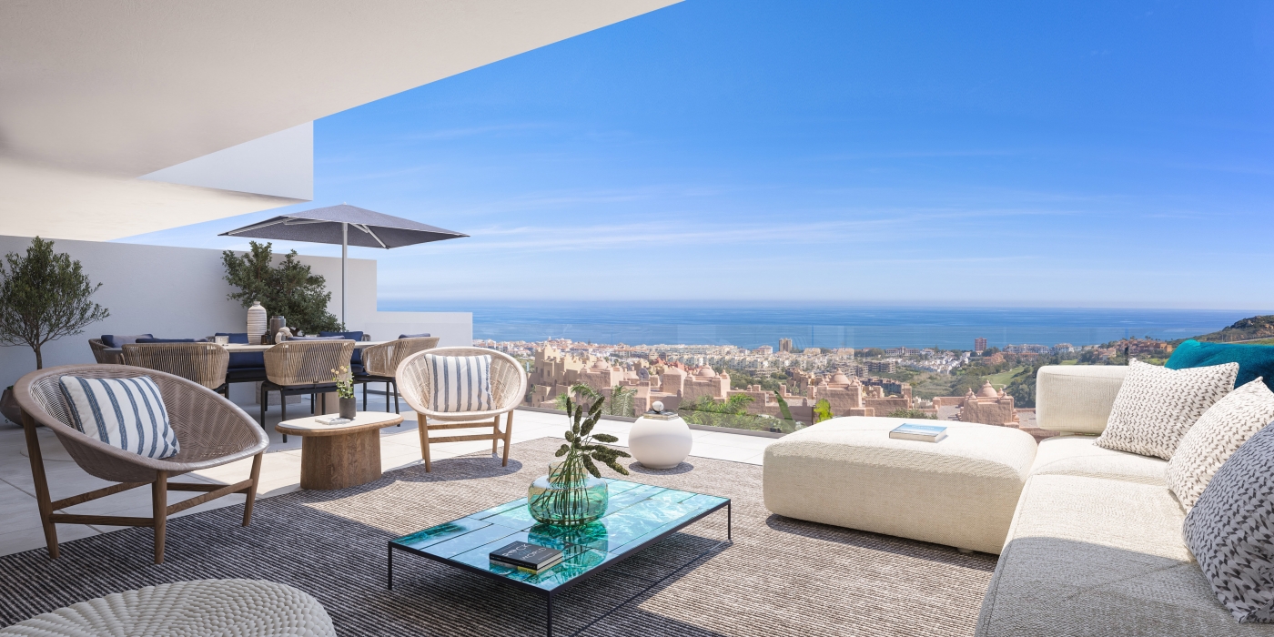 Illustrative covered terrace