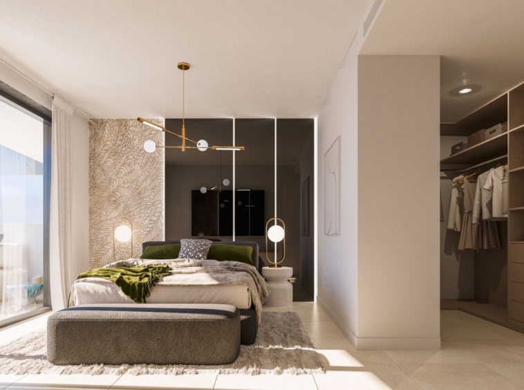 Illustrative bedroom interior