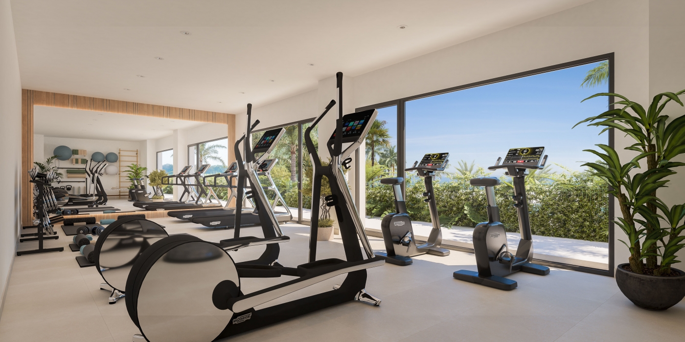 Illustrative communal gym