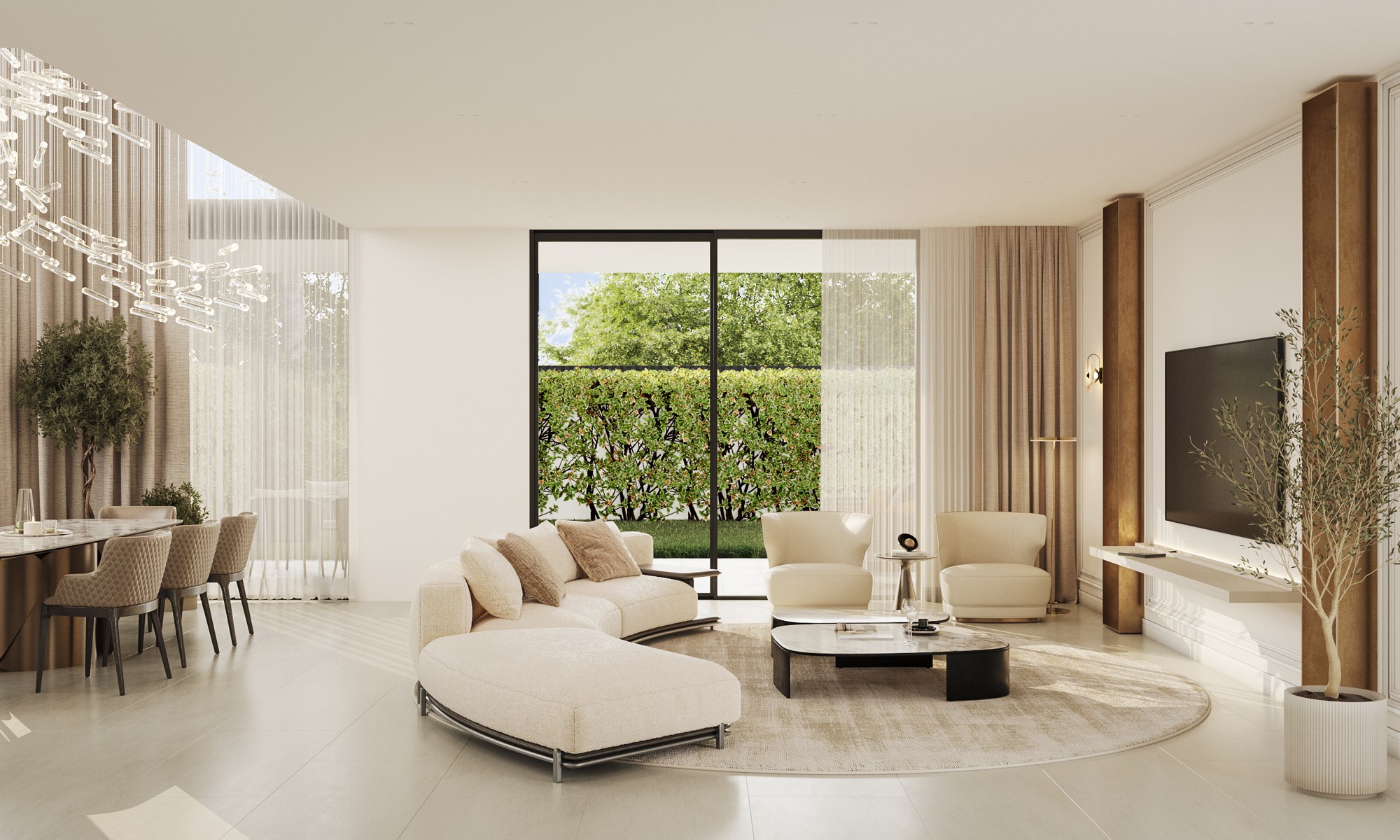 marbella east villa living