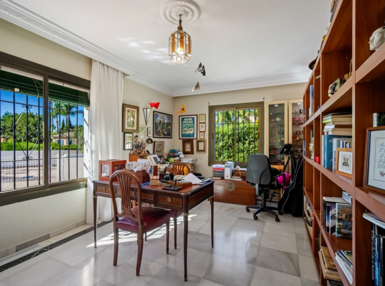 Home office and library area