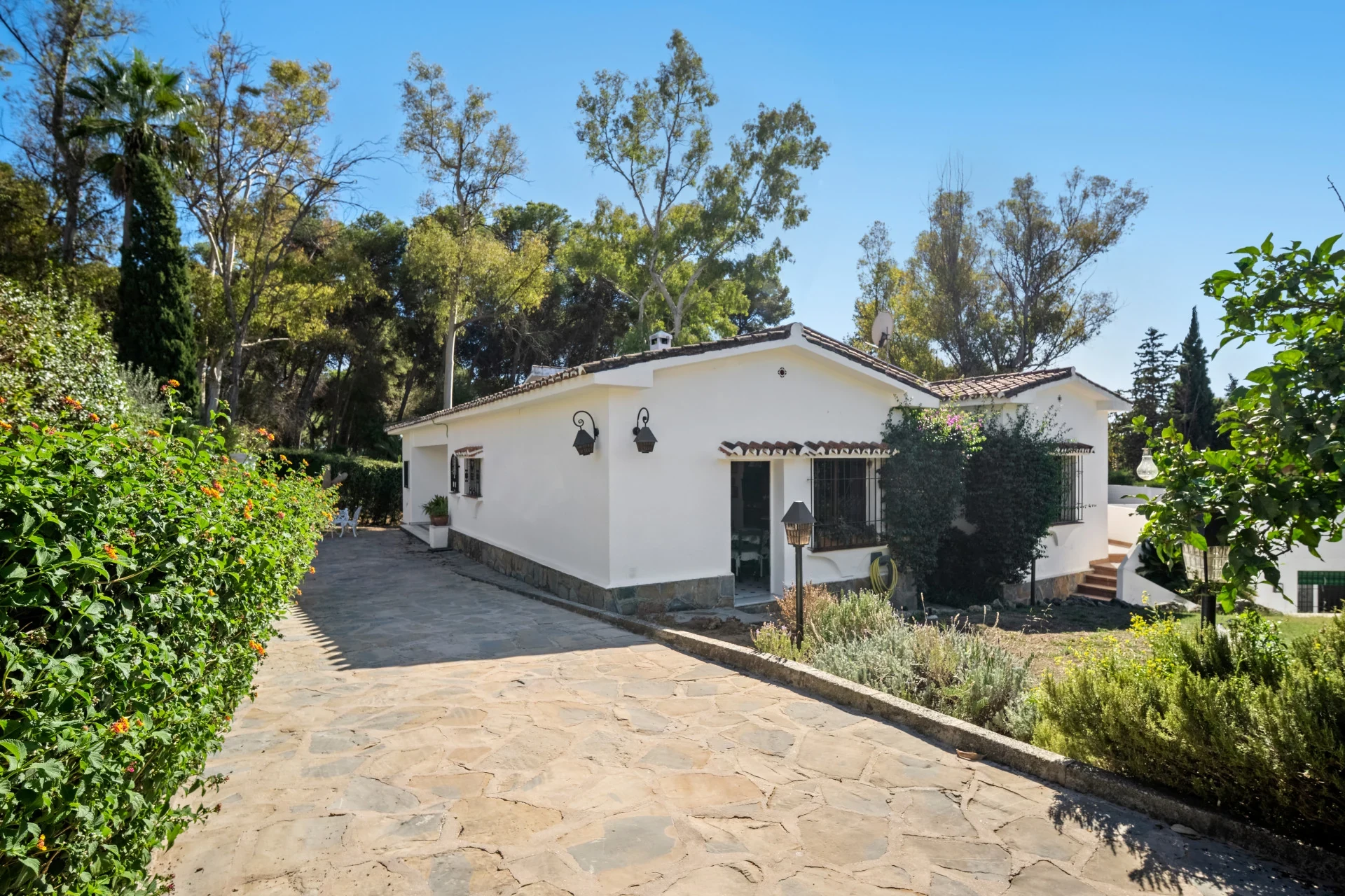 Exterior of a Mediterranean villa