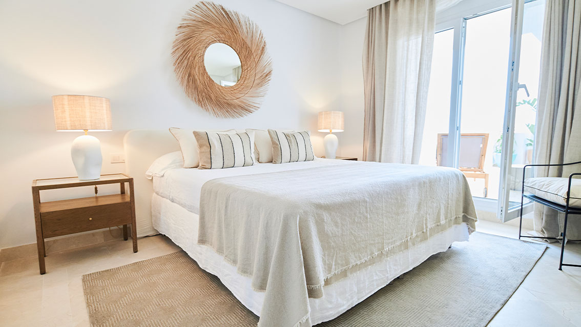 Representative furnished bedroom