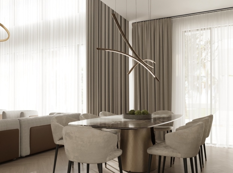 marbella villa dining room