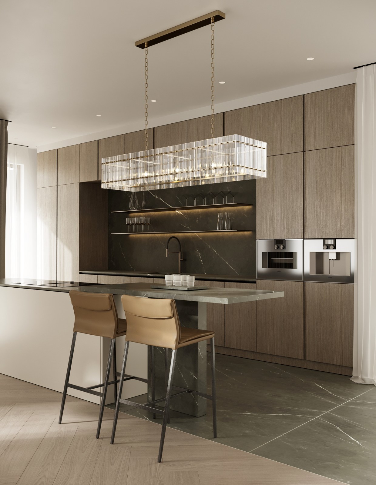 marbella villa open kitchen