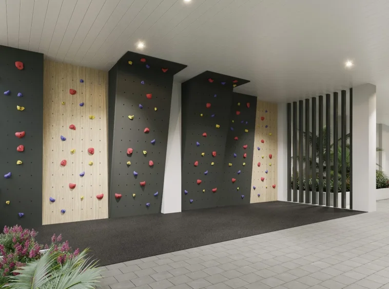Children’s climbing wall — illustration