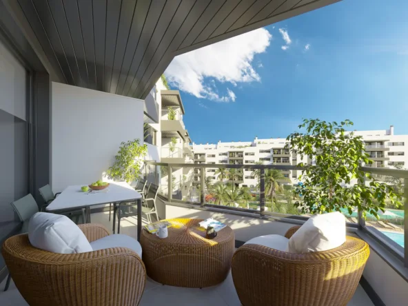 Illustrative private terrace in Mijas