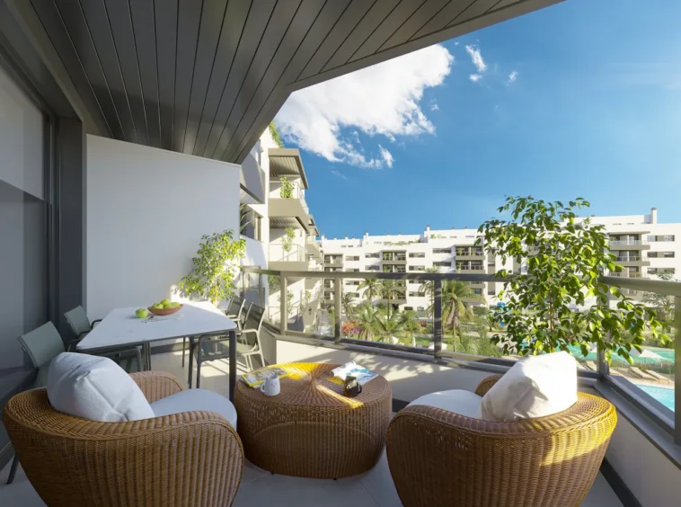 Illustrative private terrace in Mijas