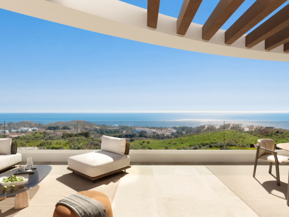 Representative terrace with Mediterranean sea views