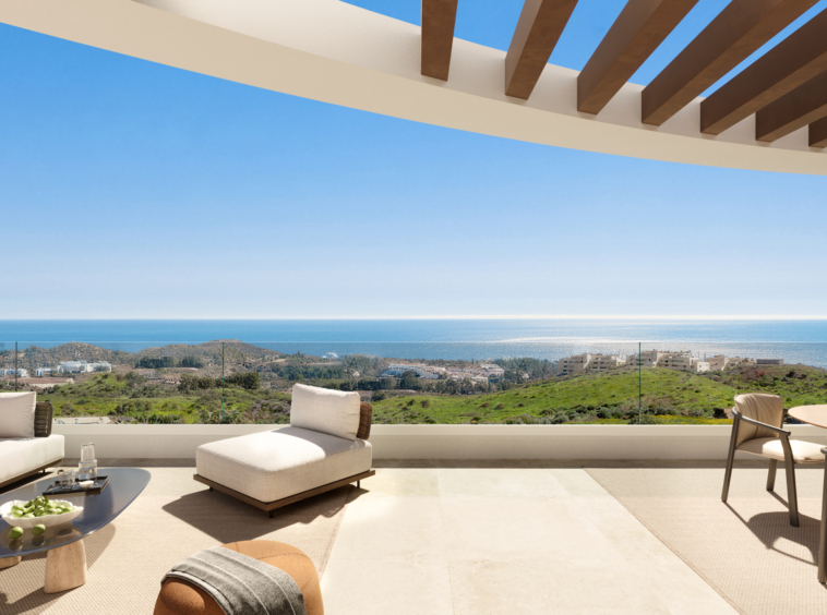 Representative terrace with Mediterranean sea views