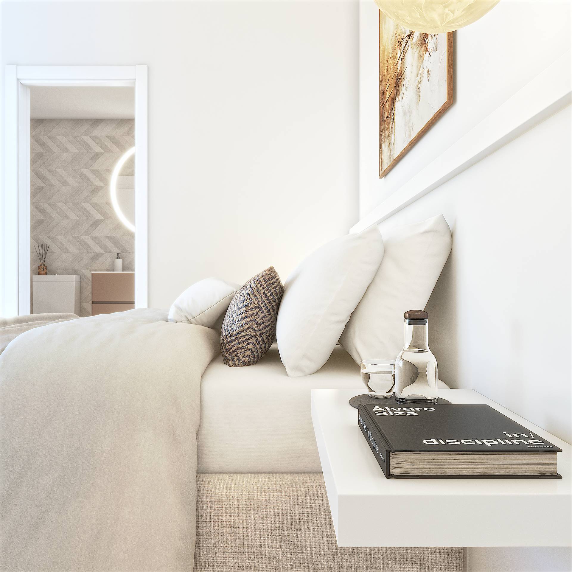 Illustrative bedroom interior