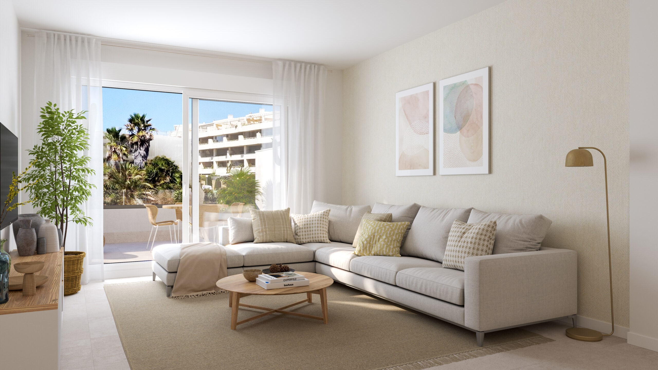 Illustration of a representative living room