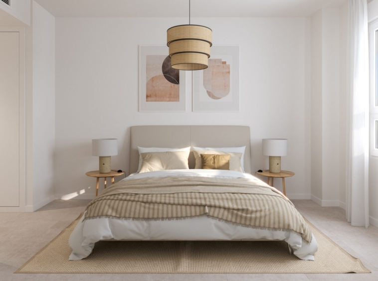 Illustration of a representative main bedroom