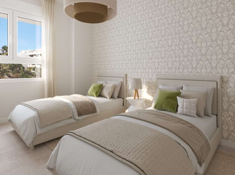 Illustration of a representative second bedroom