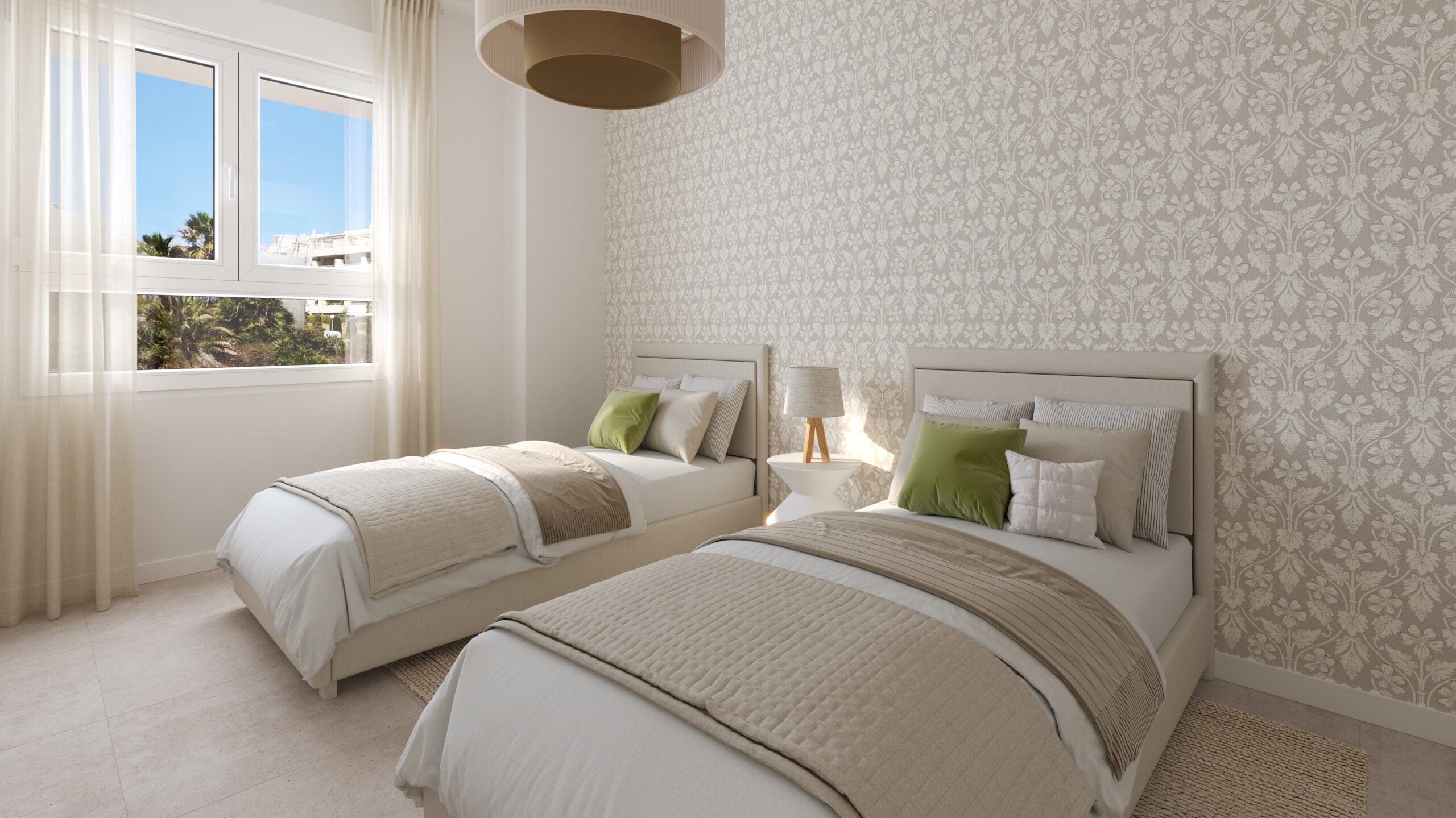 Illustration of a representative second bedroom