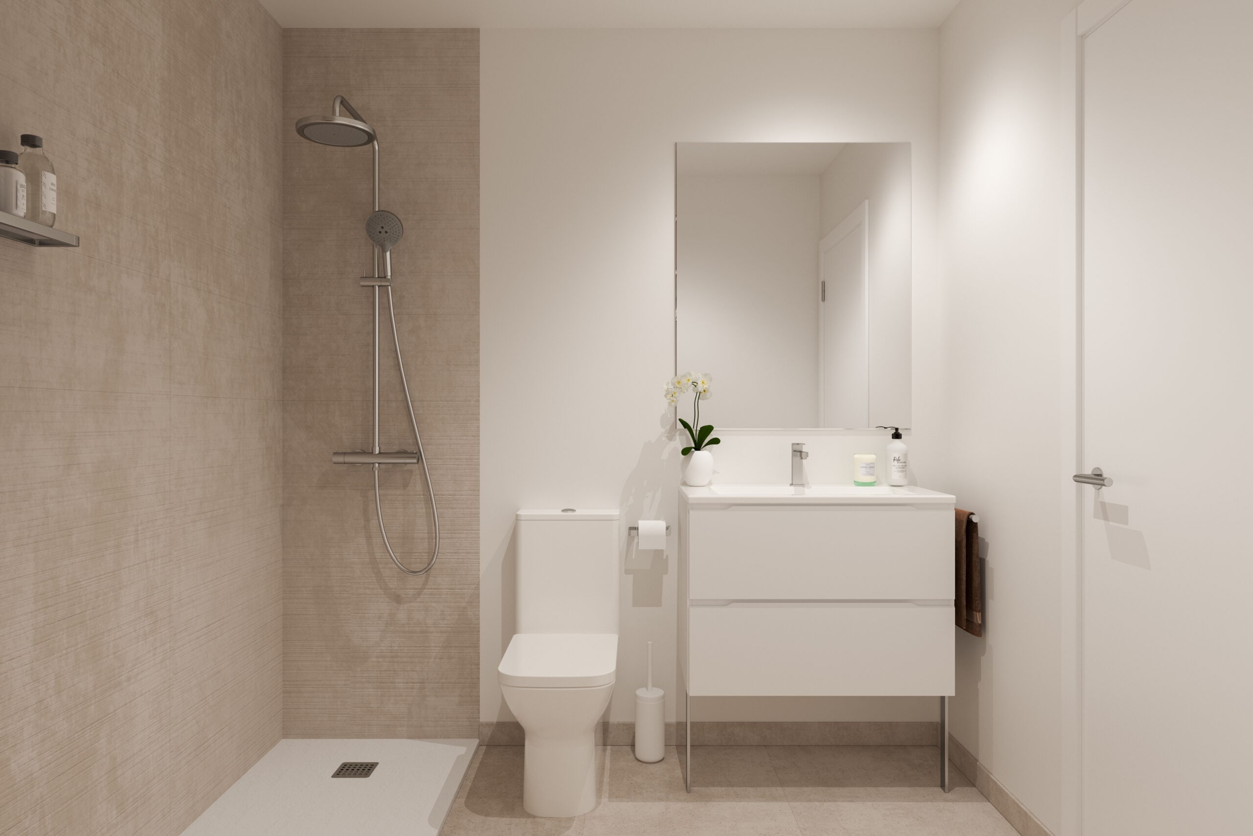 Illustration of a representative bathroom