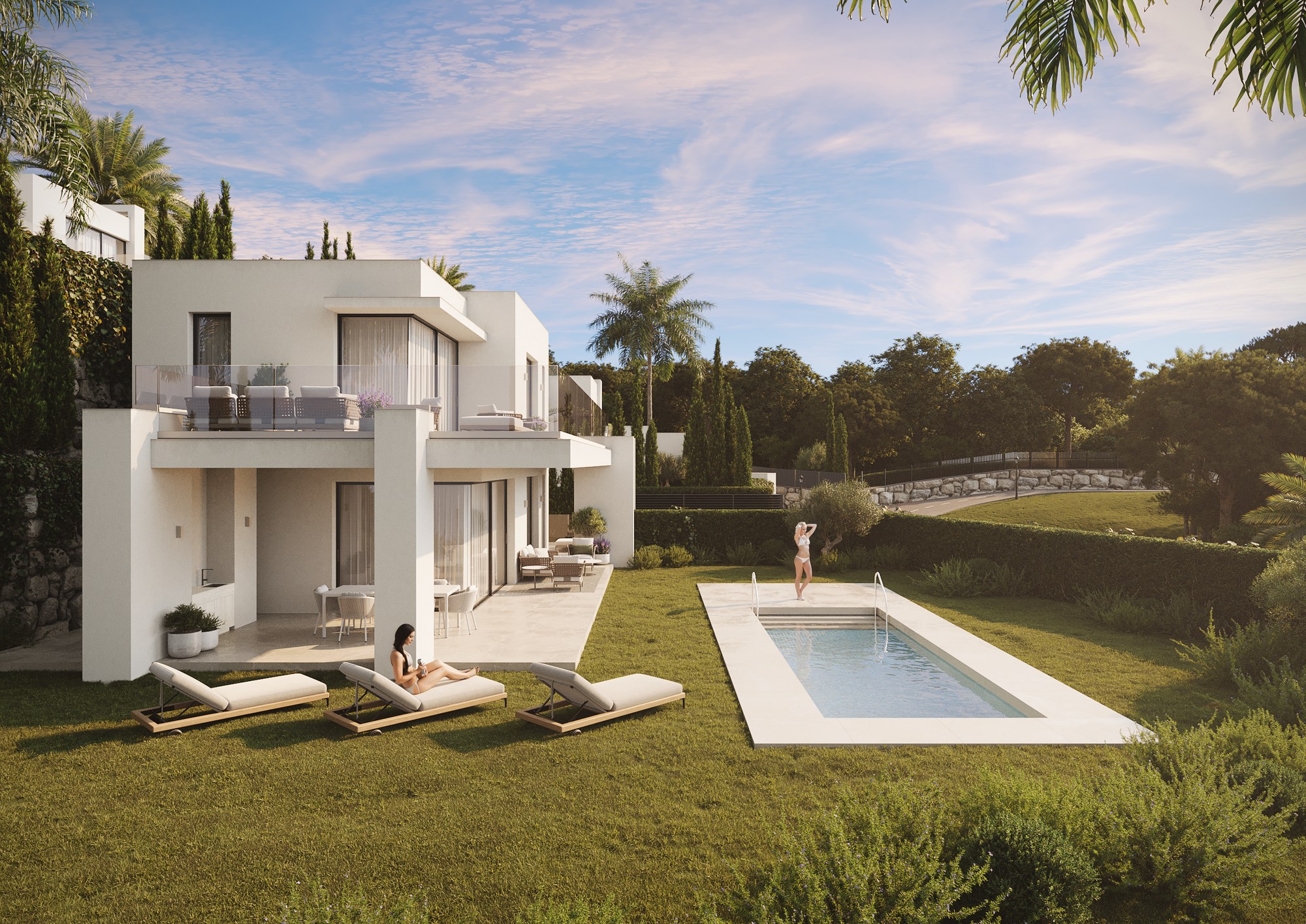 mijas villa outdoor terrace