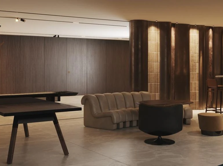 Architectural visualisation of a proposed games room